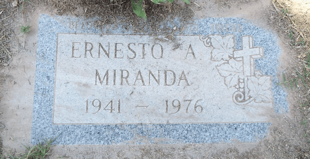 Real Ernesto Miranda Grave