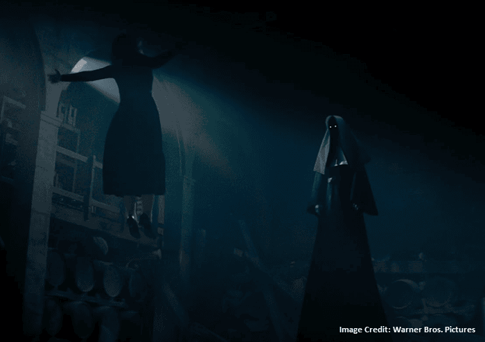 Sister Irene confronts Valak - The Nun 2 - Warner Bros. Pictures