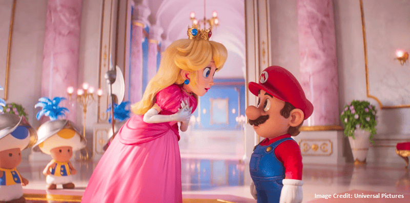Princess Peach asks Mario's help - Super Mario Bros. Movie 2023 - Universal Pictures